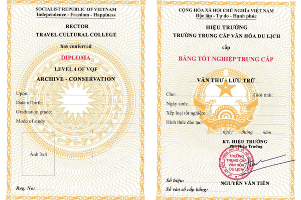 Làm Bằng Đại Học Trung Cấp Văn Thư Lưu Trữ Đảm Bảo Sử Dụng Toàn Quốc