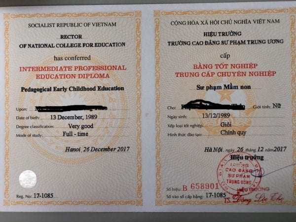 làm bằng cao đẳng nghề công nghiệp hà nội
