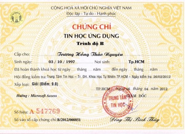 Làm Chứng Chỉ Tin Học Nhanh Chóng Giá Rẻ Không Cần Thi