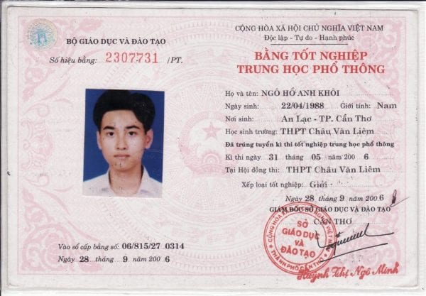 làm bằng và học bạ cấp 3