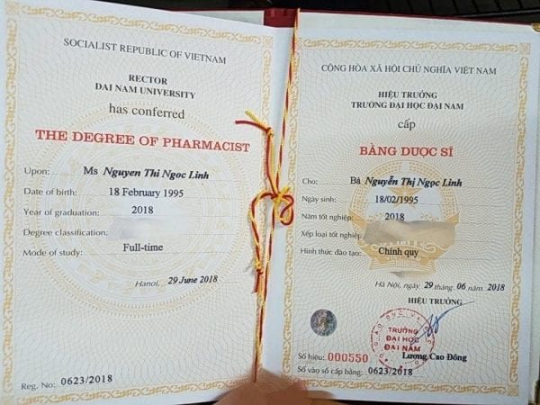 Chuyên Dịch Vụ Mua Bằng Đại Học Dược Chất Lượng Uy Tín