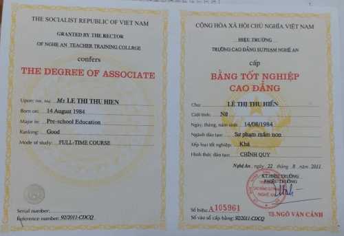 Mua Bằng Cao Đẳng Mầm Non Dễ Dàng Nhanh Chóng