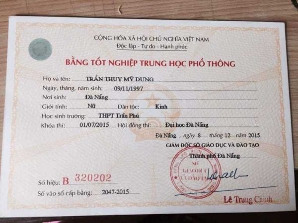 Làm Bằng Thpt Tại Đà Nẵng Uy Tín Nhất