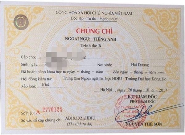 Hướng Dẫn Chi Tiết Về Chứng Chỉ Tiếng Anh B