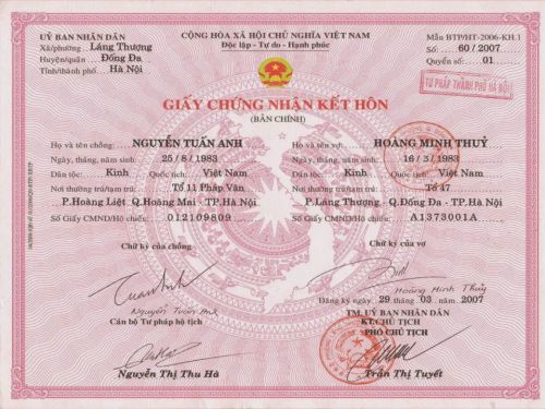 Làm Giấy Đăng Ký Kết Hôn Giả Nhanh Không Cần Lên Phường