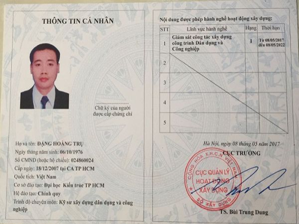 Dịch Vụ Làm Chứng Chỉ Nghề Xây Dựng Giá Rẻ Năm 2023