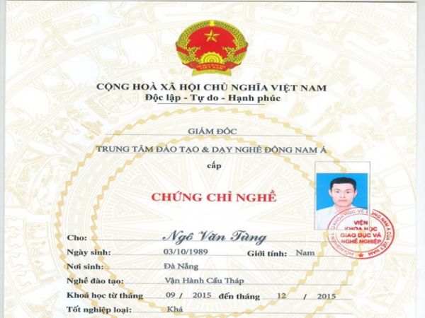 Dịch Vụ Làm Chứng Chỉ Cầu Trục - Giấy Phép Điều Khiển Cầu Trục 2023