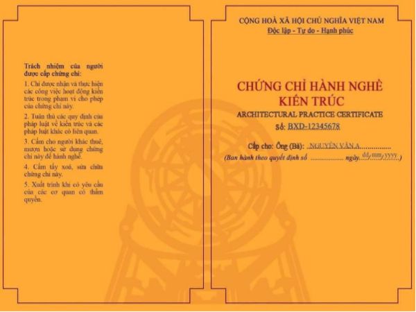 Làm Chứng Chỉ Hành Nghề Kiến Trúc 2023 Sư Bao Uy Tín Lấy Ngay