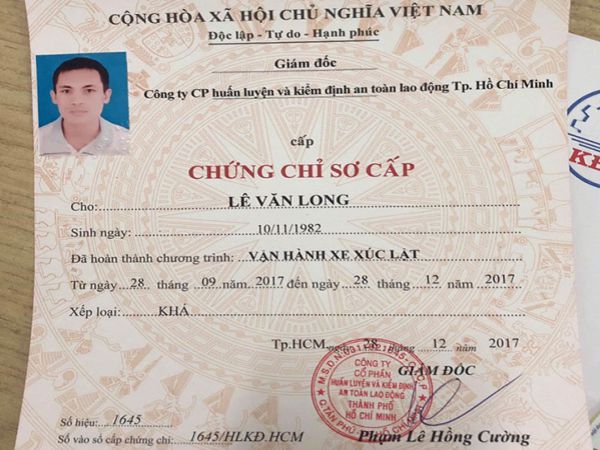 Làm Chứng Chỉ Máy Xúc 2023 - Giấy Phép Lái Máy Xúc Trên Toàn Quốc