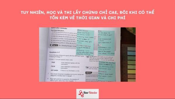 Làm Chứng Chỉ CAE Uy Tín Và Chất Lượng Tại Bao Xin Việc