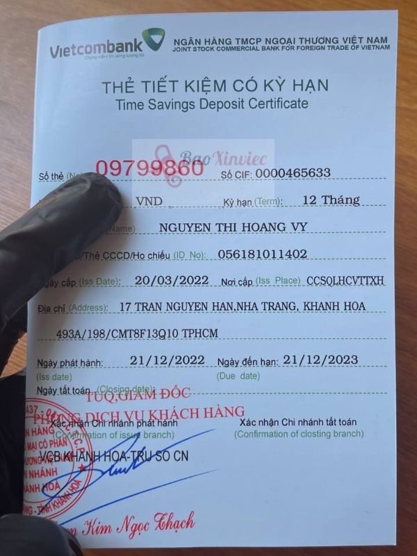 Làm Sổ Tiết Kiệm Giả Không Yêu Cầu Giấy Tờ Tại Bao Xin Việc