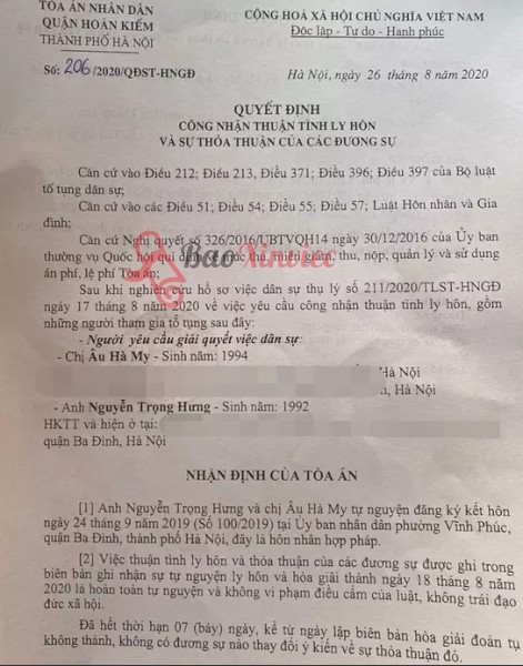 Làm Giấy Quyết Định Ly Hôn Giả Nhanh Chóng Giống Thật 100%