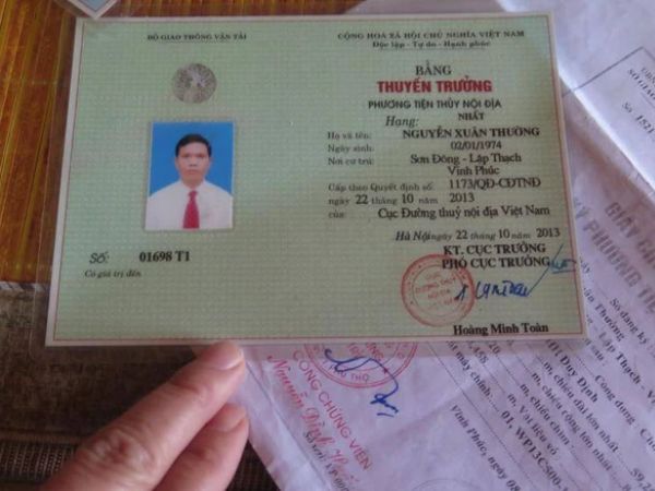 Làm Bằng Thuyền Trưởng Bao CSGT Đường Thủy Kiểm Tra
