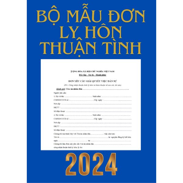 Mẫu đơn xin ly hôn