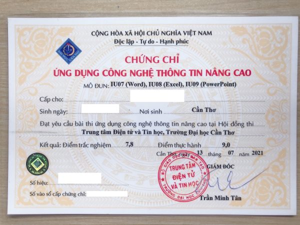Các loại chứng chỉ tin học phổ biến