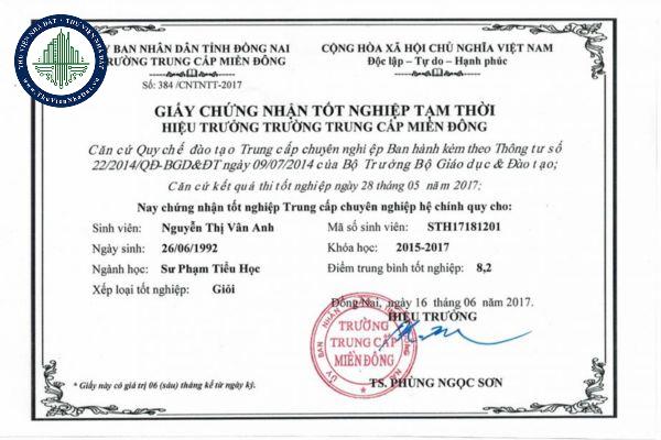 Nếu làm mất bằng tốt nghiệp tạm thời thì phải làm sao?