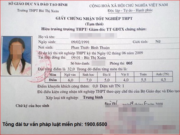 Phân biệt giữa bằng tốt nghiệp tạm thời và bằng tốt nghiệp chính thức