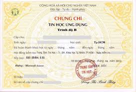 Chứng chỉ tin học chuyên ngành