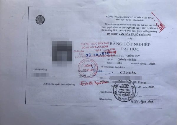 Làm Bằng Cấp 3 Photo Công Chứng Giá Rẻ