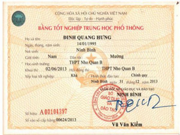 Cách tìm dịch vụ làm bằng cấp 3 tại Ninh Bình